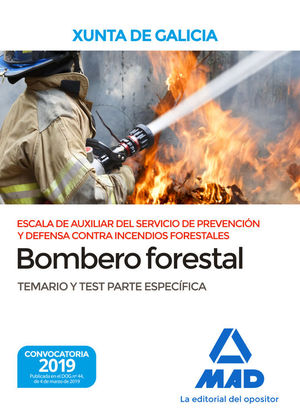 Bombero Forestal Xunta De Galicia Temario Y Test Parte Especifica Central Librera Real