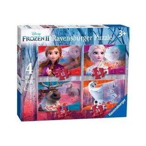 PUZZLE FROZEN II 4 IN A BOX 19X14CM RAVENSBURGER + 3 AOS