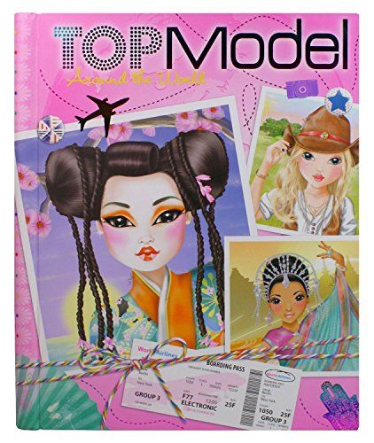 CUADERNO COLOREAR TOPMODEL AROUND THE WORLD