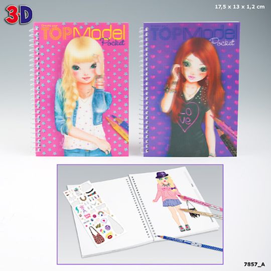 CUADERNO DE COLOREAR TOPMODEL 3D