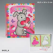 CUADERNO PARA COLOREAR GLITTER TOP MODEL