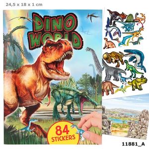 DINO WORLD CON PEGATINAS EN RELIEVE