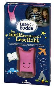 LINTERNA DE LECTURA INFANTIL LESE BUDDY ROSA