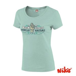 FIGA HABELAS HAINAS-T.L-AGUAMARIA CAMISETA