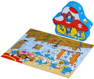CAJA PUZZLE PITUFOS 48 PIEZAS