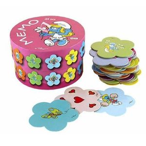 CAJA PUZZLE MEMO PITUFOS 24 PIEZAS