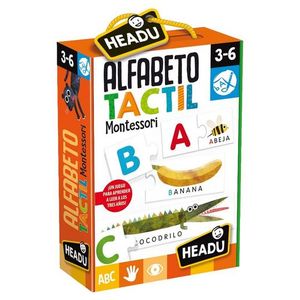 JUEGO ALFABETO TACTIL HEADU MONTESSORI TOUCH ABC 3-6 AOS