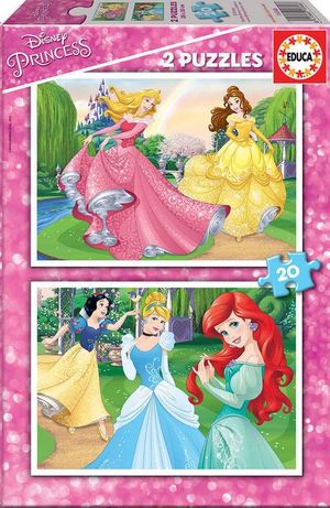 PUZZLE 2X20 PIEZAS PRINCESAS DISNEY