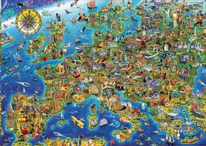 PUZZLE EDUCA 500 PIEZAS MAPA DE EUROPA