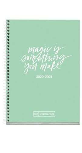 AGENDA ESCOLAR 2020-2021 DA PGINA ESPIRAL MINT