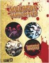 SET 4 CHAPAS LOS MUERTOS VIVIENTES A