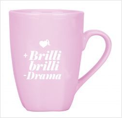 TAZA MUG METALIZADA LA VECINA RUBIA BRILLI BRILLI DRAMA