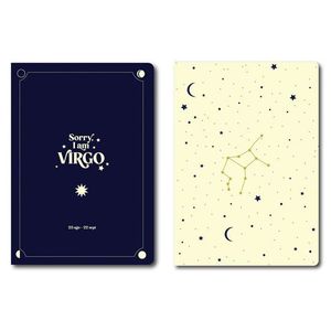 PACK 2 CUADERNOS GRAPADOS A6 SORRY I AM VIRGO