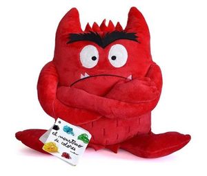 PELUCHE MONSTRUO DE COLORES ROJO