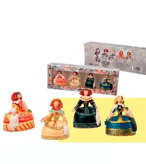 SET DE 4 IMANES MENINAS MODERNAS