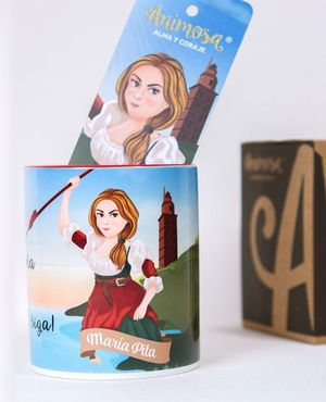 ANIMOSA TAZA MARIA PITA GALEGO QUEN TEA HONRA