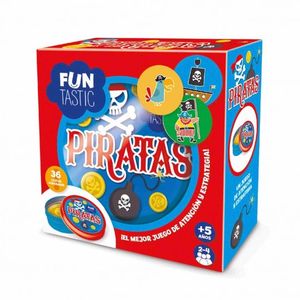 CARTAS REDONDAS FUNTASTIC - PIRATAS CON CAJA