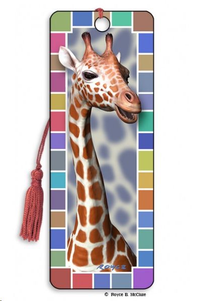 MARCAPAGINAS 3D JIRAFFE GIRAFA