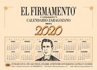 CALENDARIO MESA ZARAGOZANO 2024 EL FIRMAMENTO