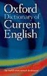 OXFORD DICTIONARY OF CURRENT ENGLISH NEW EDITION
