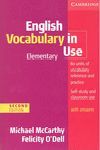 ENGLISH VOCABULARY IN USE ELEMENTARY WITH ANSWERS 2ND EDITION