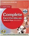COMPLETE FIRST CERTIFICATE STUDENT'S BOOK WITH ANSWERS WITH CD-ROM