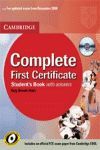 COMPLETE FIRST CERTIFICATE STUDENT'S BOOK PACK