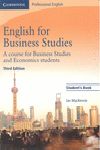 ENGLISH FOR BUSINESS STUDIES STUDENT'S BOOK 3RD EDITION