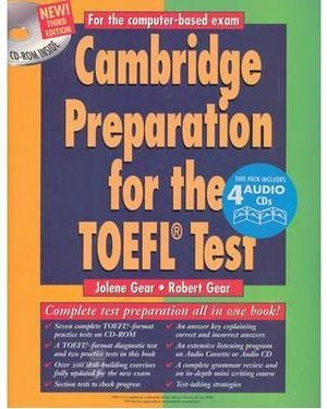 CAMBRIDGE PREPARATION FOR THE TOEFL TEST 4 AUDIO CDS  *** CAMBRIDGE **