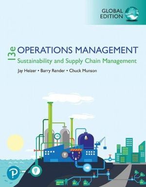 OPERATIONS MANAGEMENT SUSTAINABILITY AND SUPPLY CHAIN MANA