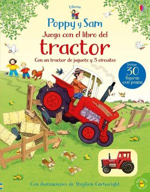 POPPY Y SAM JUEGA CON EL LIBRO DEL TRACTOR