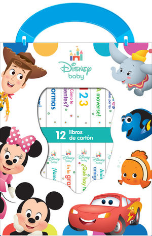 MI PRIMERA LIBRERIA DISNEY BABY (12 LIBROS DE CARTON)