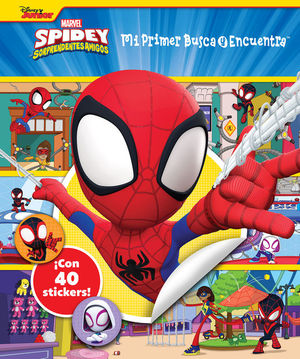 MI PRIMER BUSCA Y ENCUENTRA CON PEGATINAS MARVEL SPIDEY SUPEREQUIPO