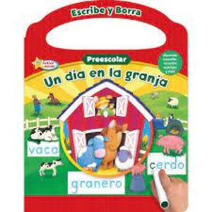 UN DIA EN LA GRANJA. ESCRIBE Y BORRA PREESCOLAR