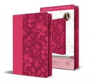 SANTA BIBLIA REINA VALERA 1960. LETRA GRANDE, TAMA�O MANUAL, CON CREMALLERA (FUCSIA)