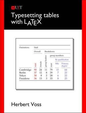 TYPESETTING TABLES WITH LATEX