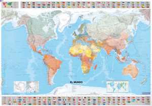 MAPA EN TUBO EL MUNDO