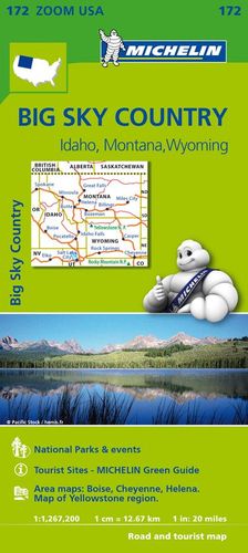 MAPA ZOOM 172 USA BIG SKY COUNTRY (IDAHO, MONTANA, WYOMING)