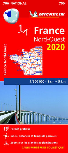 MAPA NATIONAL 706 FRANCE NORD-OUEST 2020