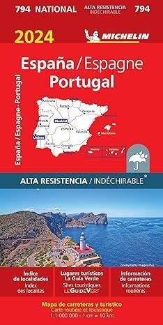 MAPA NATIONAL 734 ESPAA Y PORTUGAL 2024