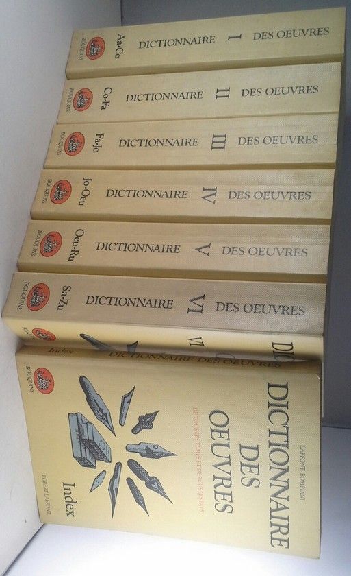 DICTIONAIRE LAFFONT-BOMPIANI DES OEUVRES DE TOUS LES TEMPS ET DE TOUS LES PAYS.