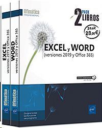 PACK EXCEL Y WORD. VERSIONES 2019 Y OFFICE 365. 2 VOL