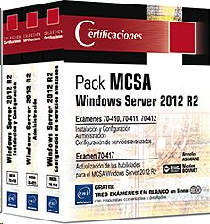 PACK MCSA WINDOWS SERVER 2012 R2 (3 VOLS)