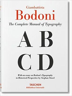 BODONI MANUALE TIPOGRAFICO HC (ING)