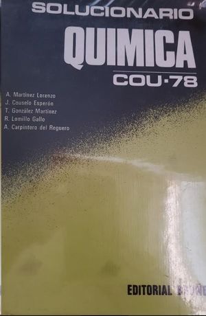 SOLUCIONARIO QUIMICA  COU-78