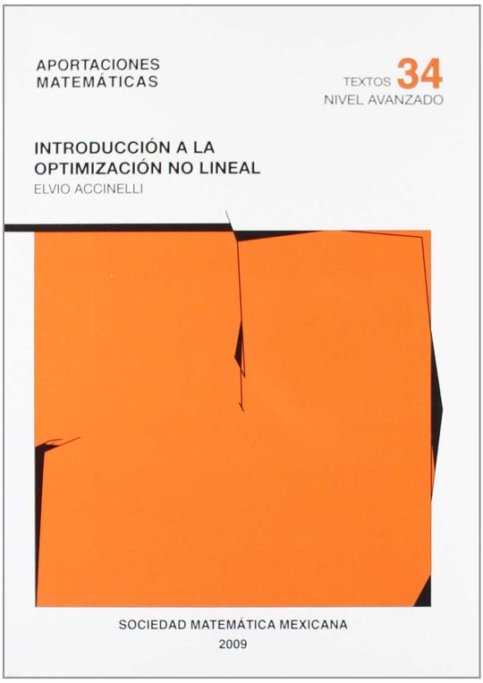 AM(T)34. INTRODUCCION  A LA OPTIMIZACION NO LINEAL NIVEL