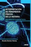 INTERPRETACI�N DE FEN�MENOS F�SICOS DE LA MATERIA