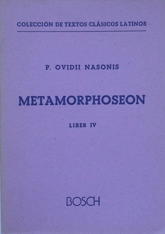 METAMORPHOSEON, LIBER IV