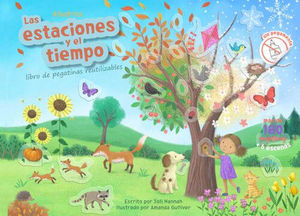 LAS ESTACIONES Y EL TIEMPO. LIBRO DE PEGATINAS REUTILIZABLES