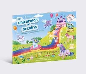 LOS UNICORNIOS DEL ARCOIRIS. LIBRO DE PEGATINAS REUTILIZABLES